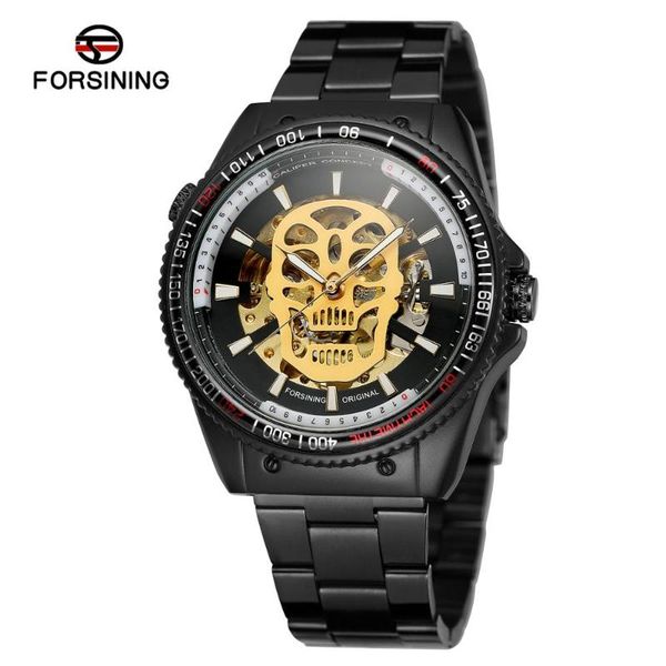 wristwatches forsining fashion skeleton mechanical skull automatic mens luxury watches trend casual sports male, Slivery;brown
wristwatches forsining fashion skeleton mechanical skull automatic mens luxury watches trend casual sports male, Slivery;brown