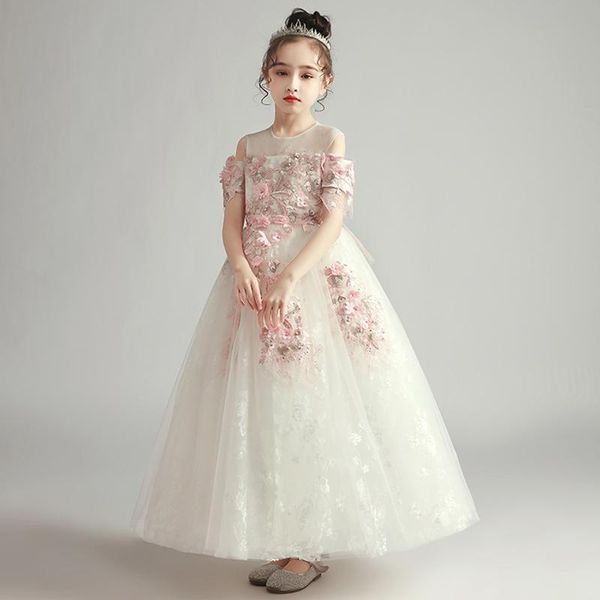 girl's dresses flower girl dress illusion o-neck appliques crystal embroidery pearls princess off the shoulder tulle lace kids party go, Red;yellow
girl's dresses flower girl dress illusion o-neck appliques crystal embroidery pearls princess off the shoulder tulle lace kids party go, Red;yellow