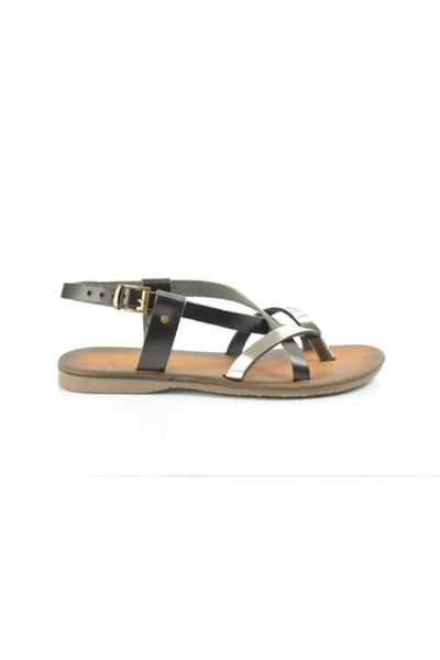 sandals women's black leather thong women 's