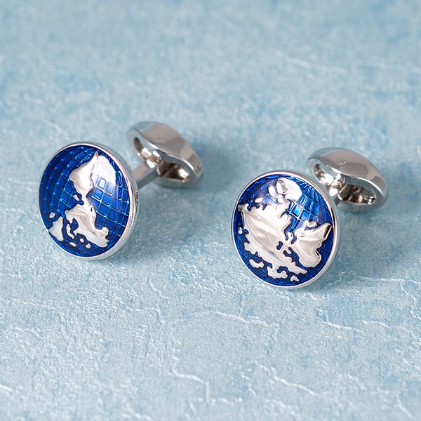 fashion earth globe cufflinks classic blue enamel round world map cuff links for men jewelry french shirt business wedding gift, Silver
fashion earth globe cufflinks classic blue enamel round world map cuff links for men jewelry french shirt business wedding gift, Silver