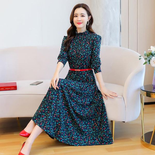 autumn dresses temperament long sleeved sashes floral dress womens clothing plus size green purple casual, Black;gray
autumn dresses temperament long sleeved sashes floral dress womens clothing plus size green purple casual, Black;gray