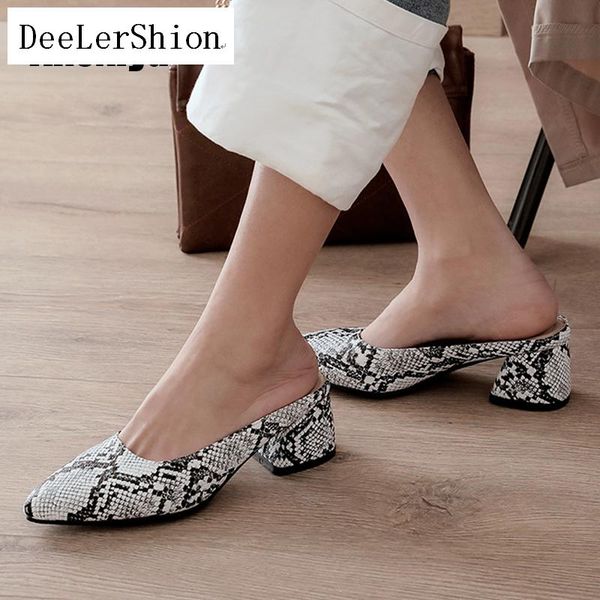 Women Sexy Thick Sandals Summer High Heel Comfortable Leather Snake Pattern Red Black Pointed Toe Muller Shoes Size 34-43 Dress
Women Sexy Thick Sandals Summer High Heel Comfortable Leather Snake Pattern Red Black Pointed Toe Muller Shoes Size 34-43 Dress