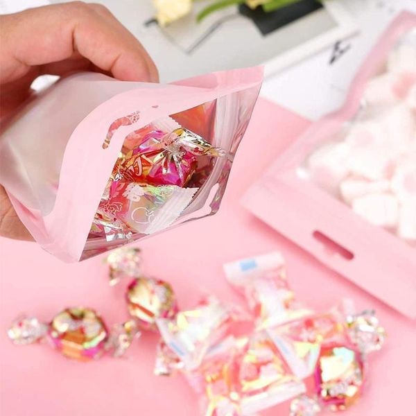 storage bags varicous sizes reclosable aluminum foil mylar package with lock window bag matte notch pink/black tear zip front o2m6
storage bags varicous sizes reclosable aluminum foil mylar package with lock window bag matte notch pink/black tear zip front o2m6