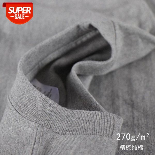 270gm hemp gray pure cotton t-shirt men's heavy short-sleeved solid color body fabric men and women the same style seamless barrel wov, White;black
270gm hemp gray pure cotton t-shirt men's heavy short-sleeved solid color body fabric men and women the same style seamless barrel wov, White;black