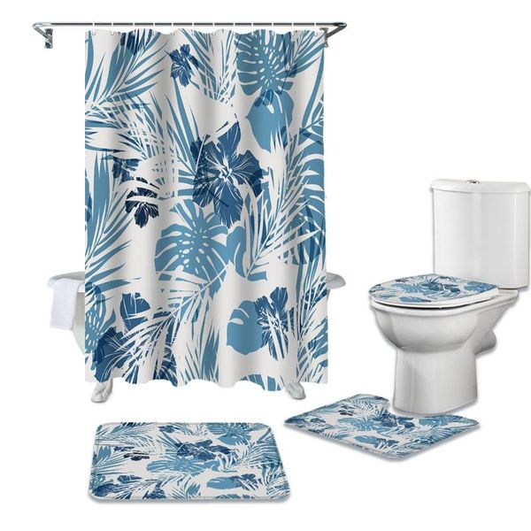 shower curtains tropical foliage leaves print curtain bathtub decor rug waterproof bathroom toilet cover mat set
shower curtains tropical foliage leaves print curtain bathtub decor rug waterproof bathroom toilet cover mat set