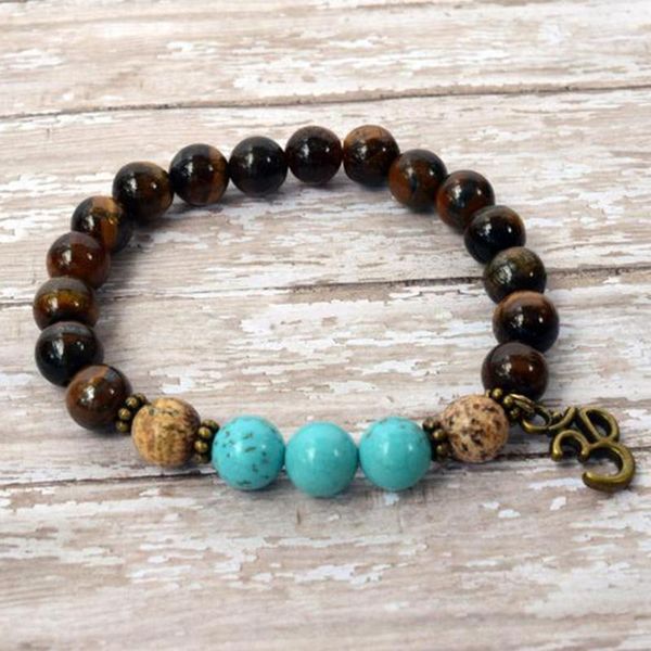 charm bracelets 8mm tiger eye beads beaded bracelet natural stone mala yoga meditation om for men women, Golden;silver
charm bracelets 8mm tiger eye beads beaded bracelet natural stone mala yoga meditation om for men women, Golden;silver