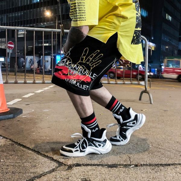 street fashion brand hip hop trend printing loose casual sports shorts harem men and women knee lenght men's, White;black
street fashion brand hip hop trend printing loose casual sports shorts harem men and women knee lenght men's, White;black