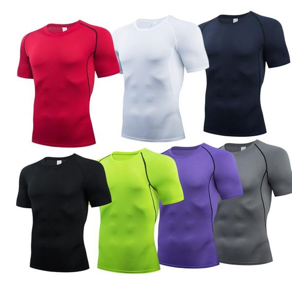running jerseys men's t-shirts compression fitness tight sport t-shirt training jogging shirts gym sportswear quick dry rashgard tee, Black;blue
running jerseys men's t-shirts compression fitness tight sport t-shirt training jogging shirts gym sportswear quick dry rashgard tee, Black;blue
