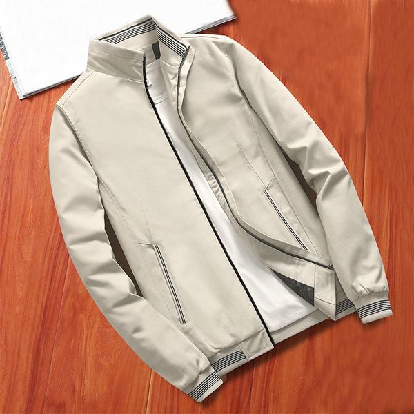 spring autumn men's jacket casual male outwear windbreaker stand collar men solid color coats brand jackets, Black;brown
spring autumn men's jacket casual male outwear windbreaker stand collar men solid color coats brand jackets, Black;brown