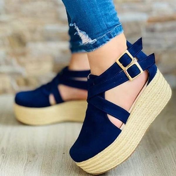 sandals women hemps wedges platform flat heels ladies shoes female casual hollow out buckle strap summer nice, Black
sandals women hemps wedges platform flat heels ladies shoes female casual hollow out buckle strap summer nice, Black
