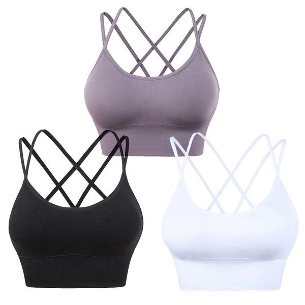 bras 3pc woman sports bra for women gym with string quick dry shockproof fitness large size underwear beauty back, Red;black
bras 3pc woman sports bra for women gym with string quick dry shockproof fitness large size underwear beauty back, Red;black