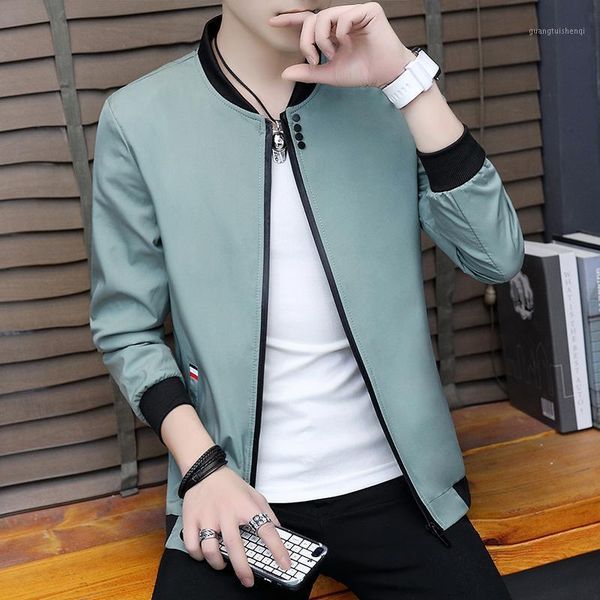 men's jackets spring and autumn clothing baseball collar jacket korean version slim fashion flight suit thin outer coat for men, Black;brown
men's jackets spring and autumn clothing baseball collar jacket korean version slim fashion flight suit thin outer coat for men, Black;brown