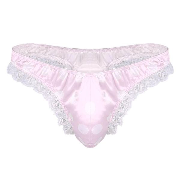 women's panties mens lingerie shiny low rise high cut ruffle lace polka dots bikini g-string thong underwear gay briefs, Black;pink
women's panties mens lingerie shiny low rise high cut ruffle lace polka dots bikini g-string thong underwear gay briefs, Black;pink