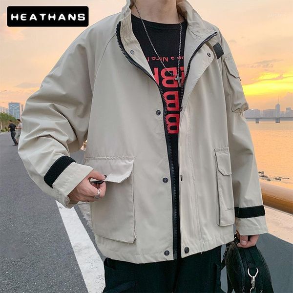 men's jackets spring autumn solid color zipper harajuku ropa hombre men clothing oversize jacket casual hip hop man coats, Black;brown
men's jackets spring autumn solid color zipper harajuku ropa hombre men clothing oversize jacket casual hip hop man coats, Black;brown