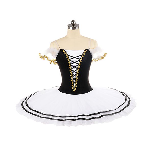 white and black classical professional ballet pancake tutu costume 11 layers of tulles, Black;red
white and black classical professional ballet pancake tutu costume 11 layers of tulles, Black;red