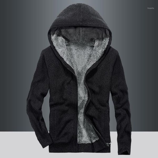 men's sweaters men sweater coat cardigan zipper 2021 winter plus velvet keep warm male thermal with a hood thick teenager boy m67, White;black
men's sweaters men sweater coat cardigan zipper 2021 winter plus velvet keep warm male thermal with a hood thick teenager boy m67, White;black