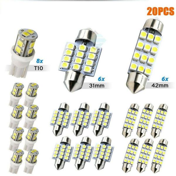 car headlights 20x combo led interior light dome map lamp door license plate lights bulbs white
car headlights 20x combo led interior light dome map lamp door license plate lights bulbs white
