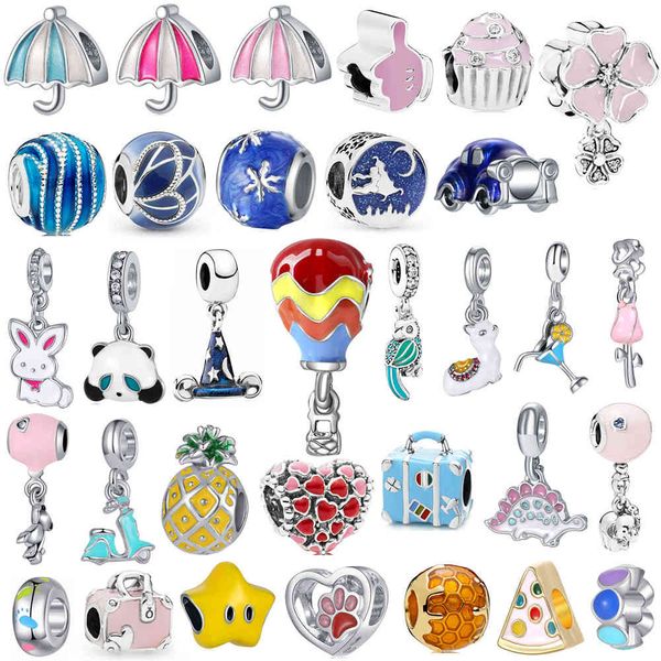 1pcs cute bunny balloon umbrella pineapple bead pendant adapting original pandora charm bracelet women jewelry making gifts, Silver
1pcs cute bunny balloon umbrella pineapple bead pendant adapting original pandora charm bracelet women jewelry making gifts, Silver