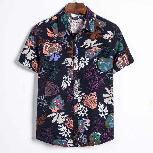 mens hawaiian shirt ethnic short sleeve casual floral printing blouse shirts beachwear cotton linen men camisa masculina men's, White;black
mens hawaiian shirt ethnic short sleeve casual floral printing blouse shirts beachwear cotton linen men camisa masculina men's, White;black