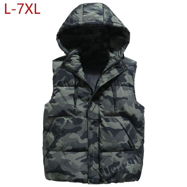 men's vests spring winter down vest men hooded camouflage sleeveless jackets warm parka for waistcoat plus large size 6xl 7x, Black;white
men's vests spring winter down vest men hooded camouflage sleeveless jackets warm parka for waistcoat plus large size 6xl 7x, Black;white