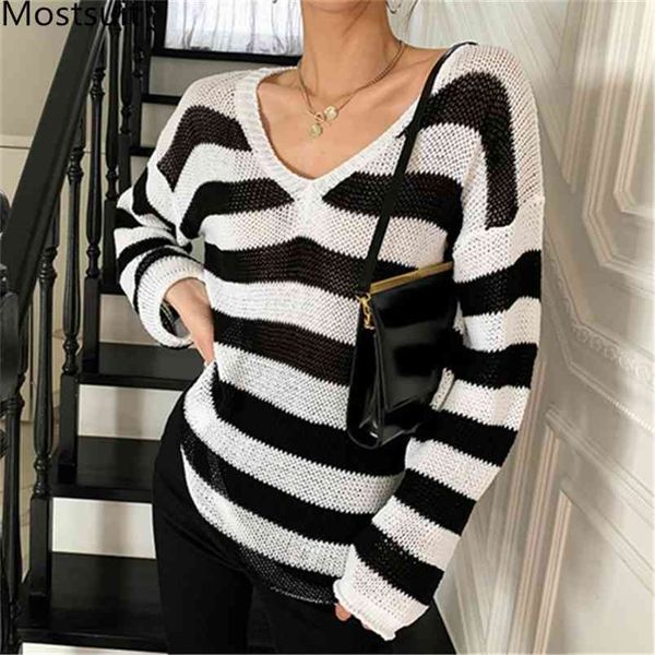 summer thin knitted pullover sweater women full sleeve v-neck sunsreen korean fashion ladies jumpers femme 210513, White;black
summer thin knitted pullover sweater women full sleeve v-neck sunsreen korean fashion ladies jumpers femme 210513, White;black