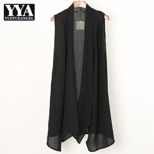 punk style black men vest sleeveless cardigan outerwear summer fashion 2021 high street waistcoat male jacket men's vests, Black;white
punk style black men vest sleeveless cardigan outerwear summer fashion 2021 high street waistcoat male jacket men's vests, Black;white