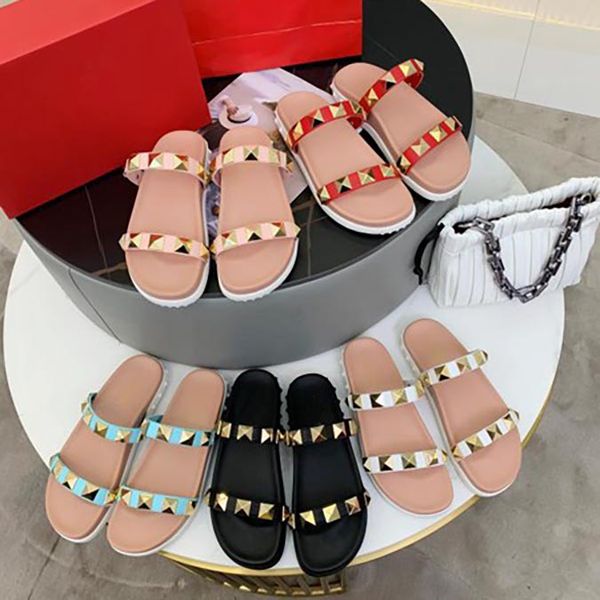 women summer rivet with two chain rubber slippers slides sandals beach slippery fashionable wear slipper slide sandal box size 35-41, Black
women summer rivet with two chain rubber slippers slides sandals beach slippery fashionable wear slipper slide sandal box size 35-41, Black