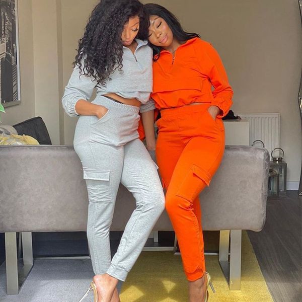 casual tracksuit women two piece outfits sports fitness joggers women set suits crop pants set autumn 2 piece matching sets, Black;white
casual tracksuit women two piece outfits sports fitness joggers women set suits crop pants set autumn 2 piece matching sets, Black;white