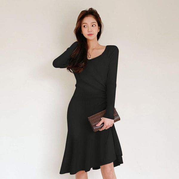 casual dresses coigarsam full sleeve women dress winter knitting white green black blue and grey 5301, Black;gray
casual dresses coigarsam full sleeve women dress winter knitting white green black blue and grey 5301, Black;gray