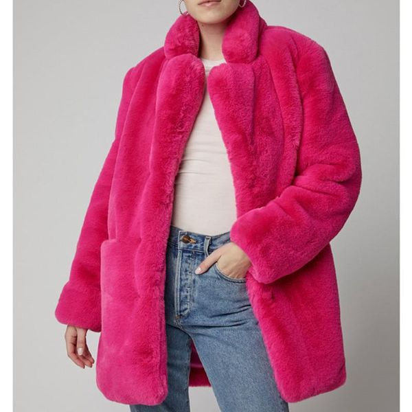 women's fur & faux thick warm female long loose fluff soft lamb fleece coat womens winter jackets autumn jacket women turn-down collar, Black
women's fur & faux thick warm female long loose fluff soft lamb fleece coat womens winter jackets autumn jacket women turn-down collar, Black