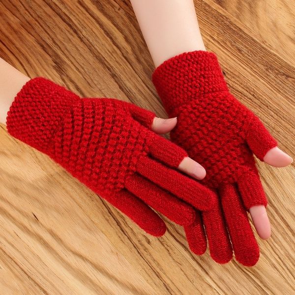 b3RE winter fingerless gloves men' half fingers warm thick mittens knitting wool leakage two fingers writing game playing mobile phone wom, Blue;gray
b3RE winter fingerless gloves men' half fingers warm thick mittens knitting wool leakage two fingers writing game playing mobile phone wom, Blue;gray