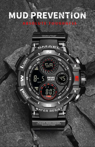 wristwatches men's watches smael waterproof watch outdoor sports clock for male satch digital quartz 8022 reloj hombre, Slivery;brown
wristwatches men's watches smael waterproof watch outdoor sports clock for male satch digital quartz 8022 reloj hombre, Slivery;brown