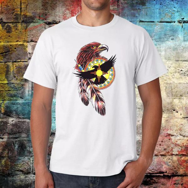 eagle indian t-shirt, native american eagle graphic tee, vintage tshirt, White;black
eagle indian t-shirt, native american eagle graphic tee, vintage tshirt, White;black