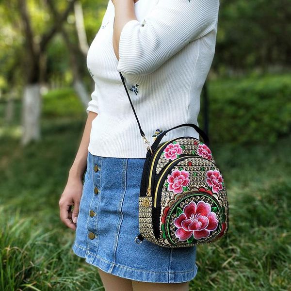 women ladies vintage mini backpack embroidered flower zipper travel shoulder bag daypack portable waist bags
women ladies vintage mini backpack embroidered flower zipper travel shoulder bag daypack portable waist bags