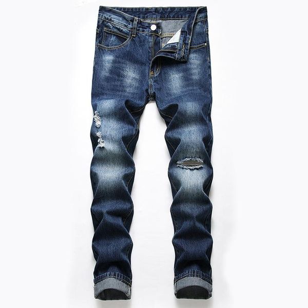 men's jeans european mens pants quality men slim denim trousers navy blue hole wear-resistant for
men's jeans european mens pants quality men slim denim trousers navy blue hole wear-resistant for