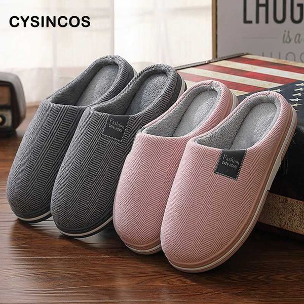 cysincos women men plush corduroy slippers for home 2021 winter non slip warm comfort male house shoes indoor plus size p0828, Black
cysincos women men plush corduroy slippers for home 2021 winter non slip warm comfort male house shoes indoor plus size p0828, Black