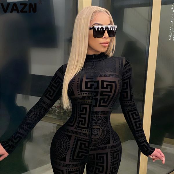 vazn 2021 new arrival black young parity soft elastic turtleneck full sleeve women high waist skinny pencil jumpsuits, Black;white
vazn 2021 new arrival black young parity soft elastic turtleneck full sleeve women high waist skinny pencil jumpsuits, Black;white
