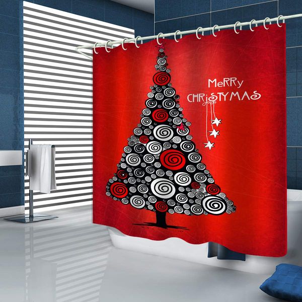 red swirl christmas tree print waterproof fabric shower curtain liner covered bathtub bathroom curtains includes 12 anti rust
red swirl christmas tree print waterproof fabric shower curtain liner covered bathtub bathroom curtains includes 12 anti rust