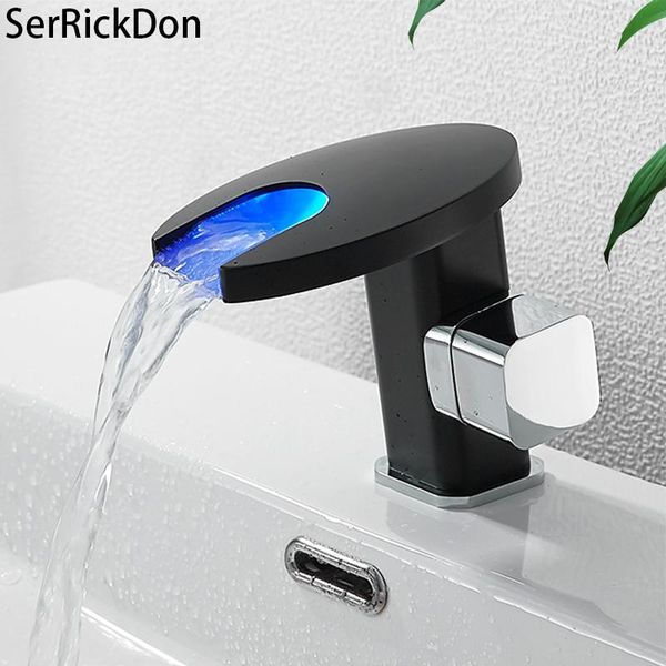 bathroom sink faucets deck mont led waterfall basin faucet single handle cold water mixer tap black color change spot
bathroom sink faucets deck mont led waterfall basin faucet single handle cold water mixer tap black color change spot