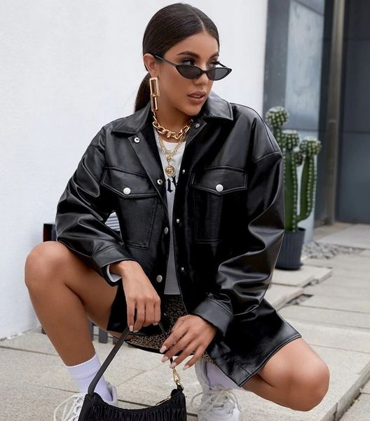 womens leather sweater jackets coat suit outerwear coats shirts loose femme luxury fitness clothing hip hop casual skull fashion designer wi, Black
womens leather sweater jackets coat suit outerwear coats shirts loose femme luxury fitness clothing hip hop casual skull fashion designer wi, Black