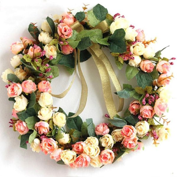 european style artificial flower garland wreath silk rose door wedding decoration christmas delebration party home decor decorative flowers 
european style artificial flower garland wreath silk rose door wedding decoration christmas delebration party home decor decorative flowers