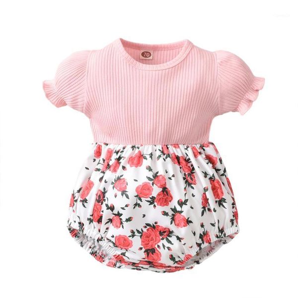 rompers opperiaya infant summer bodysuit rose print splicing o-neck short puff sleeves jumpsuits crotch button for baby girl 0-12 months, Blue
rompers opperiaya infant summer bodysuit rose print splicing o-neck short puff sleeves jumpsuits crotch button for baby girl 0-12 months, Blue