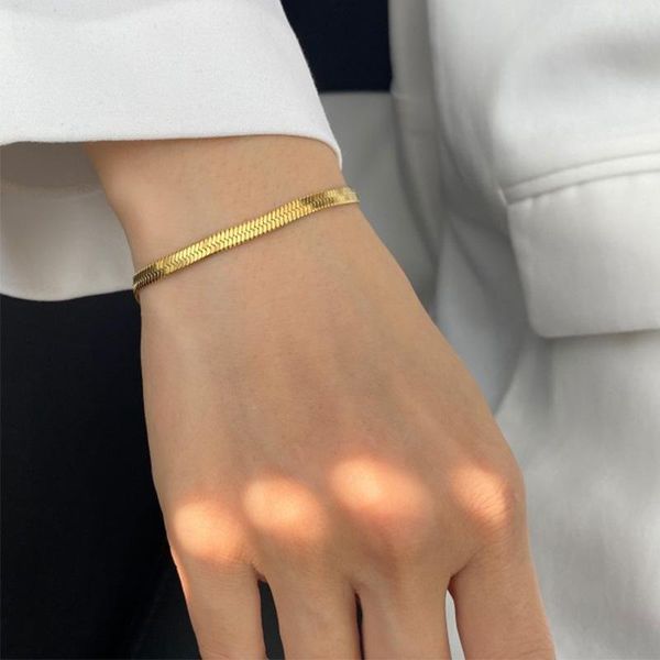 link, chain fashion charm bracelet independent packaging vacuum electroplating stainless steel snake bone women gift, Black
link, chain fashion charm bracelet independent packaging vacuum electroplating stainless steel snake bone women gift, Black