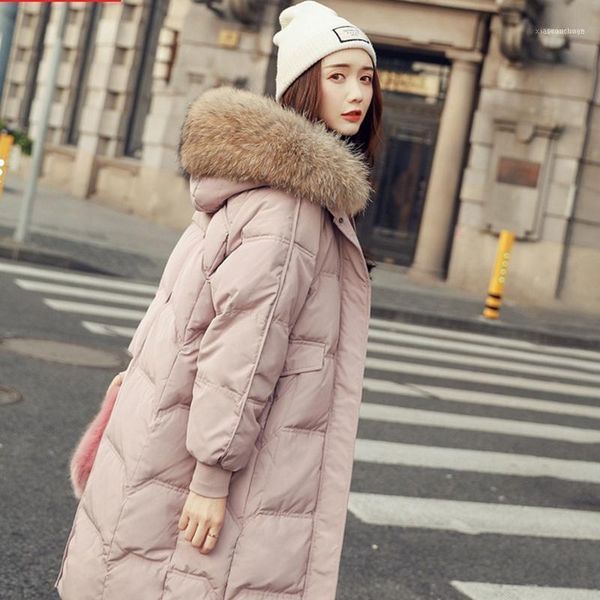 women's down & parkas winter est hooded ultra light warm long duck jacket female loose korean raccoon coats fashion thickened women jac, Black
women's down & parkas winter est hooded ultra light warm long duck jacket female loose korean raccoon coats fashion thickened women jac, Black