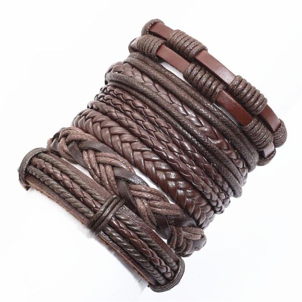 tennis 6 pcs/set handmade weave punk wrap men genuine leather bracelets for women bangles homme femme male gift jewellery, Golden;silver
tennis 6 pcs/set handmade weave punk wrap men genuine leather bracelets for women bangles homme femme male gift jewellery, Golden;silver