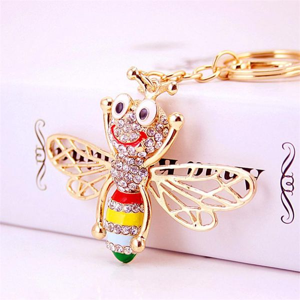 keychains bee keychain crystal key chain women insect keyring pendant gifts for girls fashion rhinestone jewelry, Silver
keychains bee keychain crystal key chain women insect keyring pendant gifts for girls fashion rhinestone jewelry, Silver