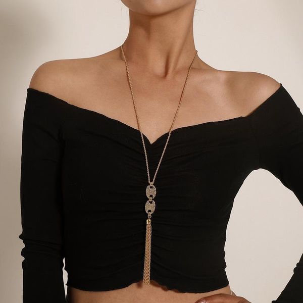 chains tassel necklace women hollow necklaces woman simple fashion euopean trendy sweater chain jewelry ladies gold color metal collier, Silver
chains tassel necklace women hollow necklaces woman simple fashion euopean trendy sweater chain jewelry ladies gold color metal collier, Silver