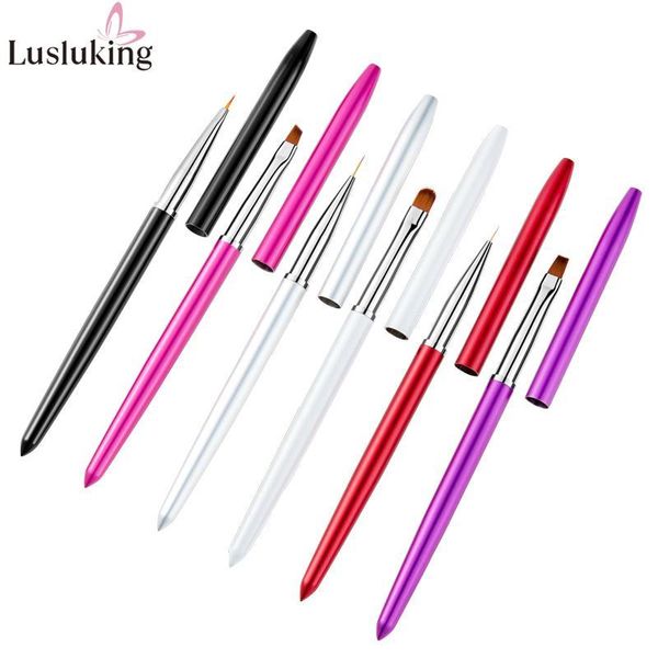 nail brushes 6 types art brush detachable metal flat carving painting drawing flower liner pen polish gel uv tips 3d diy design pencil, Yellow
nail brushes 6 types art brush detachable metal flat carving painting drawing flower liner pen polish gel uv tips 3d diy design pencil, Yellow