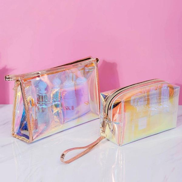 cosmetic bags & cases laser color transparent tpu makeup bag female collection case waterproof beauty wash organizer toiletry storage kit
cosmetic bags & cases laser color transparent tpu makeup bag female collection case waterproof beauty wash organizer toiletry storage kit