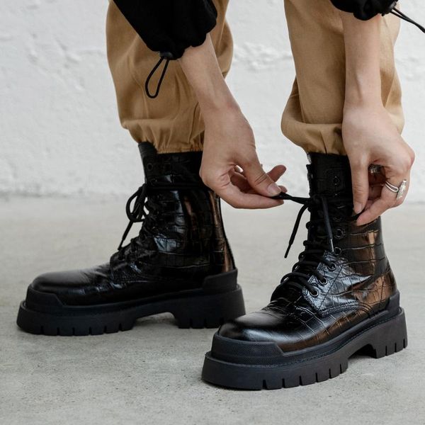 boots brand ins genuine leather chic skidproof rubber sole heels outdoor cool work boot stylish winter shoes women, Black
boots brand ins genuine leather chic skidproof rubber sole heels outdoor cool work boot stylish winter shoes women, Black